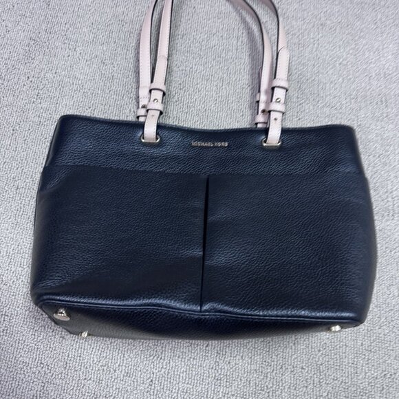Michael Kors Medium Top Zip Pocket Tote Black Pink NWT - Picture 7 of 10